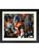 Karl Mecklenburg signed Denver Broncos 8X10 Photo Phil 4:8 Custom Framing- JSA Hologram