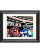 Milo Hamilton signed 8x10 Photo w/ dual Holy Toledo & HOF 92 Custom Framing- JSA Hologram #HH18097 (Atlanta Braves)