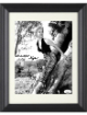 Martha Hyer signed Vintage B&W 8x10 Photo Custom Framing- JSA #II11026 (leopard pants)