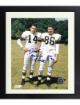 Dante Lavelli signed Cleveland Browns 8x10 Photo dual Gluefingers/HOF 1975 Custom Framing- COA
