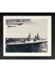 Richard Thelen signed 8x10 Photo Custom Framing- JSA #SS17682 -1945 USS Indianapolis CA-35 Survivor