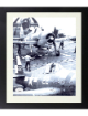 John A. Zink signed WWII 8x10 Photo Custom Framing- JSA #SS17658- US Navy Ace Fighter Pilot/VF11 USS Hornet