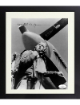 Herschel "Herky" Green signed WWII Vintage B&W 8x10 Photo Custom Framing- JSA- Air Force Flying Ace Pilot