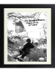 Bradford Freeman signed WWII Band of Brothers B&W 8x10 Photo Custom Framing- JSA #JJ96478- E Company 506 PIR- 101st ABD