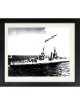 Cleatus Lebow signed WWII Vintage B&W 8x10 Photo Custom Framing- JSA #AC92787- Survivor/USS Indianapolis 1945