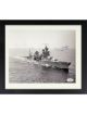Ensign John Woolston signed WWII Vintage B&W 8x10 Photo Custom Framing- JSA #SS17615- USS Indianapolis Survivor CA-35