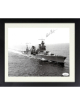 Cleatus Lebow signed WWII B&W 8x10 Photo Custom Framing- JSA #AC92696- Survivor/USS Indianapolis 1945
