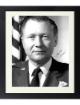 Lieutenant General Sanford Moats signed WWII 8x10 Photo Custom Framing- JSA #AC92817 Fighter Ace