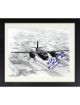 Col. Sanford "Sandy" Graves signed WWII Vintage USAF 8x10 Photo Custom Framing- JSA #AC92832- 451st Bomber Squadron