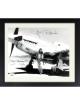 James "Jim" Brooks signed WWII 8x10 Photo Custom Framing- JSA #AC92625- San Severino Italy 1944/P-51 Mustang Ace Pilot