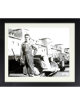 Francis Sanza signed WWII 8x10 Photo Custom Framing- JSA #AC92650 (General Patton's Jeep Driver 3rd Army)
