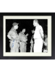 Capt Charles D Albury signed WWII B-29 Bomb B&W 8.5x11 Photo Custom Framing- JSA- Co-Pilot Bockscar Nagasaki Aug 9, 1945