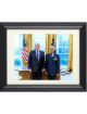 Charles E. McGee signed 8x10 Photo w/ POTUS Donald Trump- JSA- imperfect-Custom Framing-WWII/Korea/Vietnam/Tuskegee Airmen/Red T