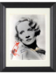 Marlene Dietrich signed B&W Vintage 8x10 Photo imperfect Custom Framing- JSA #M43116 (Hollywood Film Legend)