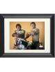 Erik Estrada & Larry Wilcox dual signed CHiPs California Highway Patrol 8X10 Photo Custom Framing- JSA Witnessed (Ponch/Jon)