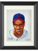 Bob Feller signed Cincinnati Reds MLB Licensed Ron Lewis 89 8x10 Photo HOF 62 Custom Framing- COA/Show Ticket