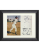 Ernie Banks signed Chicago Cubs Hall of Fame Induction Day 8x10 Photo/Card Custom Framing (MLB Licensed)- COA/Show Ticket