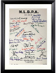 Negro League (N.L.B.P.A) Signed 1990 Reunion 11x17 Poster Sheet 43 Sigs Custom Framing- Beckett Leonard, Radcliff, Fields, Day,