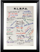 Negro League (N.L.B.P.A) Signed 1990 Reunion 11x17 Poster Sheet 45 Sigs Custom Framing- Beckett Leonard, Radcliff, Fields, Day