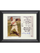 Larry Doby signed Cleveland MLB Licensed 50th Anniversary Debut in the American League July 5, 1947 8x10 Photo/Card Custom Frami