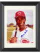 George Foster signed Cincinnati Reds MLB Licensed 8x10 Photo Custom Framing- COA/CSA Show Ticket