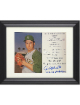 Jim "Catfish" Hunter signed A's MLB Licensed Hall of Fame Induction Day 8x10 Photo/Card 5-8-68 Perfect Game Custom Framing- COA