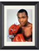 Sugar Ray Leonard signed 8x10 Photo imperfect Custom Framing- Prince Of Cards/Darren Prince COA