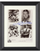 Johnny Unitas signed Baltimore Colts B&W HOF Collage 8x10 Photo Custom Framing- Tuff Stuff LOA