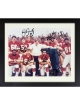 Washington HOGS signed 8x10 Photo 8 Sigs- COA- Jeff Bostic/Mark May/Joe Jacoby/Starke/Dean/Warren/Walker/Saul -COA