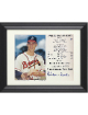Warren Spahn signed Boston Braves MLB Licensed Hall of Fame Induction Day 8x10 Photo/Card Custom Framing- COA