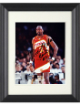 Moses Malone signed Atlanta Hawks 8x10 Photo Hawks #2 Custom Framing- Tuff Stuff COA (HOF/3X MVP)