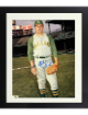 Jim "Catfish" Hunter signed Oakland A's 8x10 Photo imperfect Custom Framing- Stacks of Plaques COA (HOF/5X WSC)