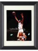 Julius Erving signed Philadelphia 76ers 8x10 Photo "Dr. J" minor dings Custom Framing- Ken Goldin, The Score Board, Inc COA (HOF