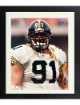 Kevin Greene signed Pittsburgh Steelers NFL 8x10 Photo #91 dings Custom Framing- COA (HOF 2016)
