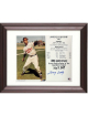 Larry Doby signed Cleveland MLB 50th Anniversary Debut in the AL July 5, 1947 8x10 Photo/Card Custom Framing- COA
