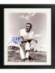 Sam Huff signed Washington Vintage B&W 8x10 Photo HOF 82 minor dings Custom Framing- COA
