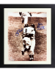 Don Larsen & Yogi Berra dual signed New York Yankees Perfect Game 8x10 Photo 10-8-56 Custom Framing minor dings- COA/Show Ticket