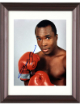 Sugar Ray Leonard signed 8x10 Photo minor dings Custom Framing- Prince Of Cards/Darren Prince COA