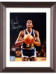 David Thompson signed Denver Nuggets NBA Licensed 8x10 Photo Custom Framing- CSA COA/Show Ticket (HOF/N.C. State)