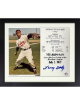 Larry Doby signed Cleveland MLB 50th Anniversary Debut in the American League July 5, 1947 8x10 Photo/Card Custom Framing- COA