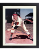 Warren Spahn signed Milwaukee Braves MLB 8x10 Photo minor dings Custom Framing- COA (HOF)