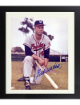 Eddie/Ed Mathews signed Milwaukee Braves MLB 8x10 Photo minor dings Custom Framing- COA (HOF)