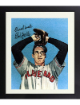 Bob Feller signed Cleveland 8x10 Portrait Photo w/ Good Luck Custom Framing- COA (HOF/3 No Hitters)
