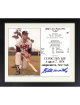 Eddie/Ed Mathews signed Milwaukee Braves MLB Hall of Fame Induction Day 8x10 Photo/Card Custom Framing- COA (HOF)