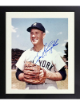 Enos Slaughter signed New York Yankees MLB 8x10 Photo imperfect Custom Framing- COA (HOF/10XAS)