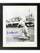 Buck Leonard signed Homestead Grays Negro League B&W 8x10 Photo Custom Framing imperfect - COA