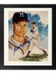 Eddie/Ed Mathews signed Milwaukee Braves 8x10 Portrait Photo Custom Framing- COA (HOF/500HR)