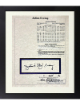 Julius "Dr. J" Erving signed Lifetime Statistics 8x10 Photo Custom Framing- Goldin COA/Notarized