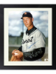Hal Newhouser signed Detroit Tigers MLB Licensed 8x10 Photo Custom Framing imperfect- COA (HOF)