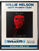 Willie Nelson signed 2017 God's Problem Child Album Premiere Special 22x28 Poster Custom Framing SiriusXM Music City Theatre- COA (VERY RARE)